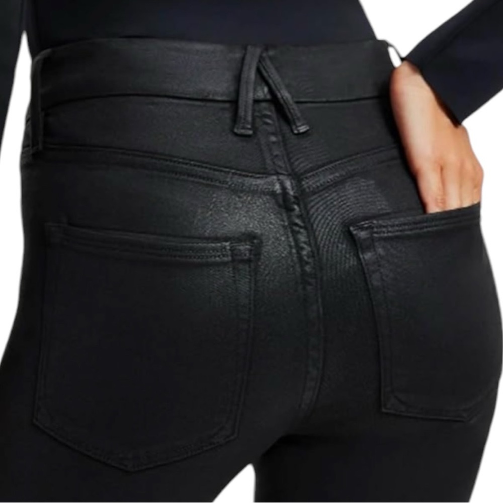 Good American Black High-Rise Skinny Jeans - Picture 5 of 12